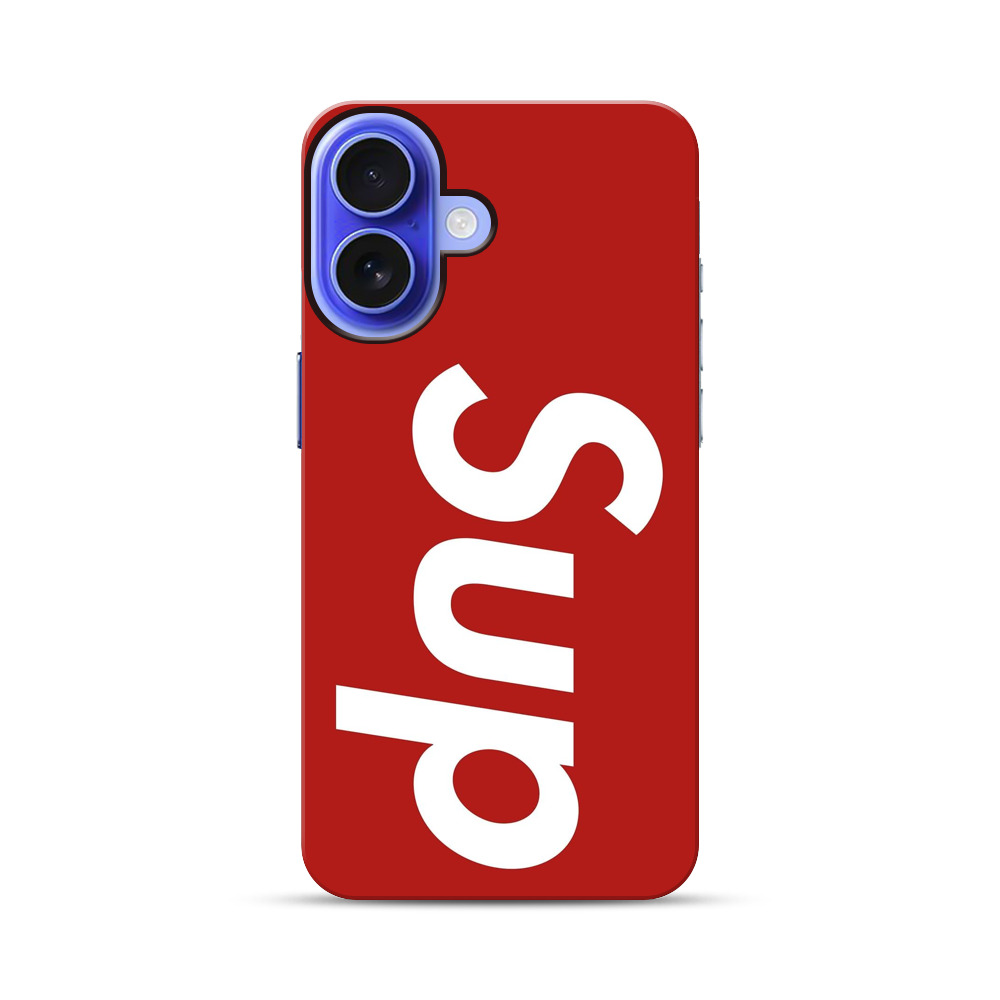 赤い背景のデザイン iPhone 17オリジナル耐衝撃ケース