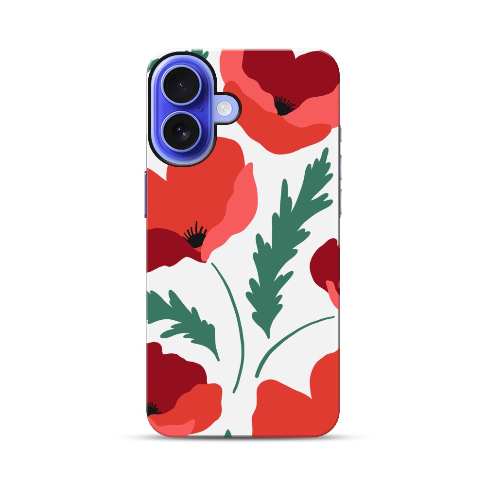 赤い花のデザイン poppy-red 赤い花のデザイン poppy-red