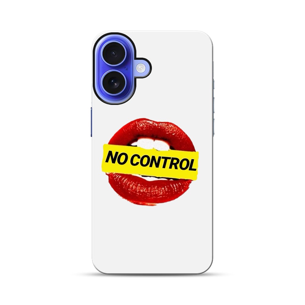 赤い唇と警告 iPhone 17オリジナル耐衝撃ケース