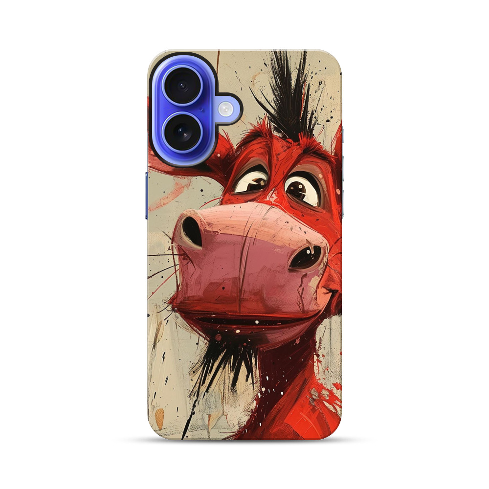 赤いロバのイラスト iPhone 17オリジナル耐衝撃ケース