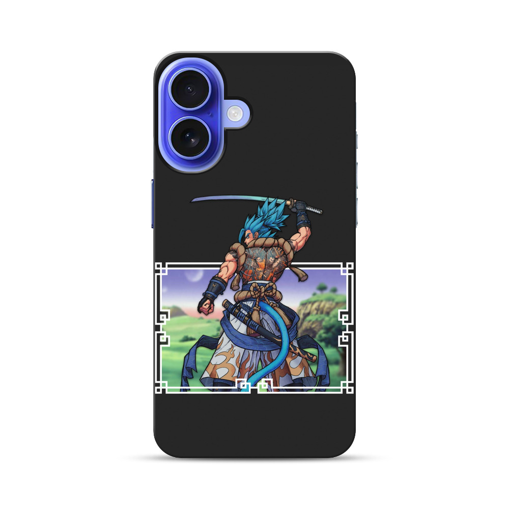 青髪戦士の背中美 iPhone 17オリジナル耐衝撃ケース