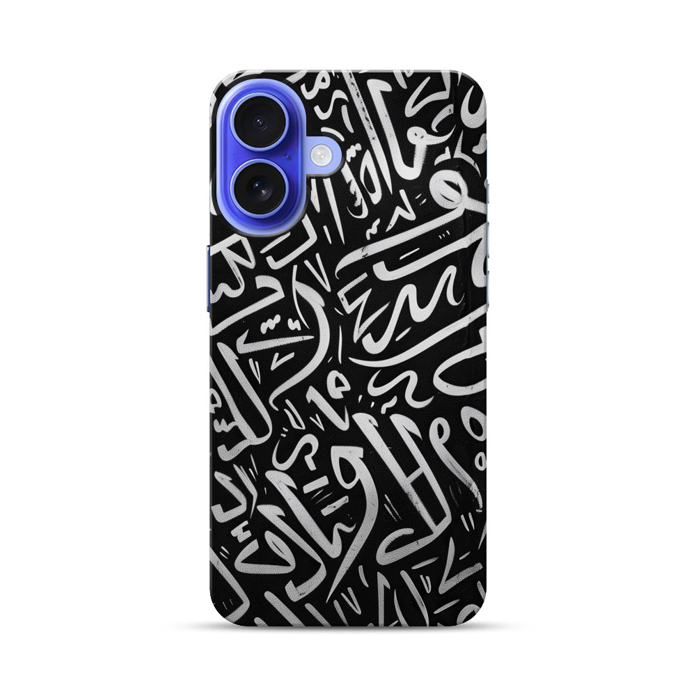 アラビア書道抽象柄 iPhone 17オリジナル耐衝撃ケース