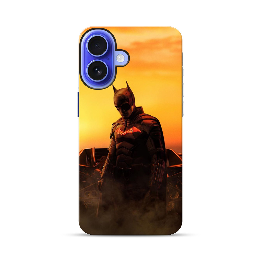 夕日とバットマンシルエット iPhone 17オリジナル耐衝撃ケース