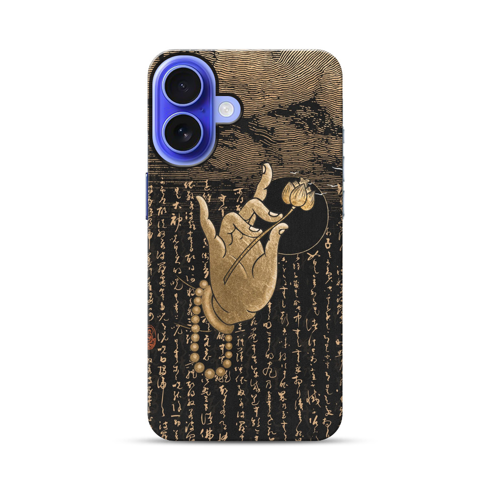 蓮の花を持つ仏手 iPhone 17オリジナル耐衝撃ケース