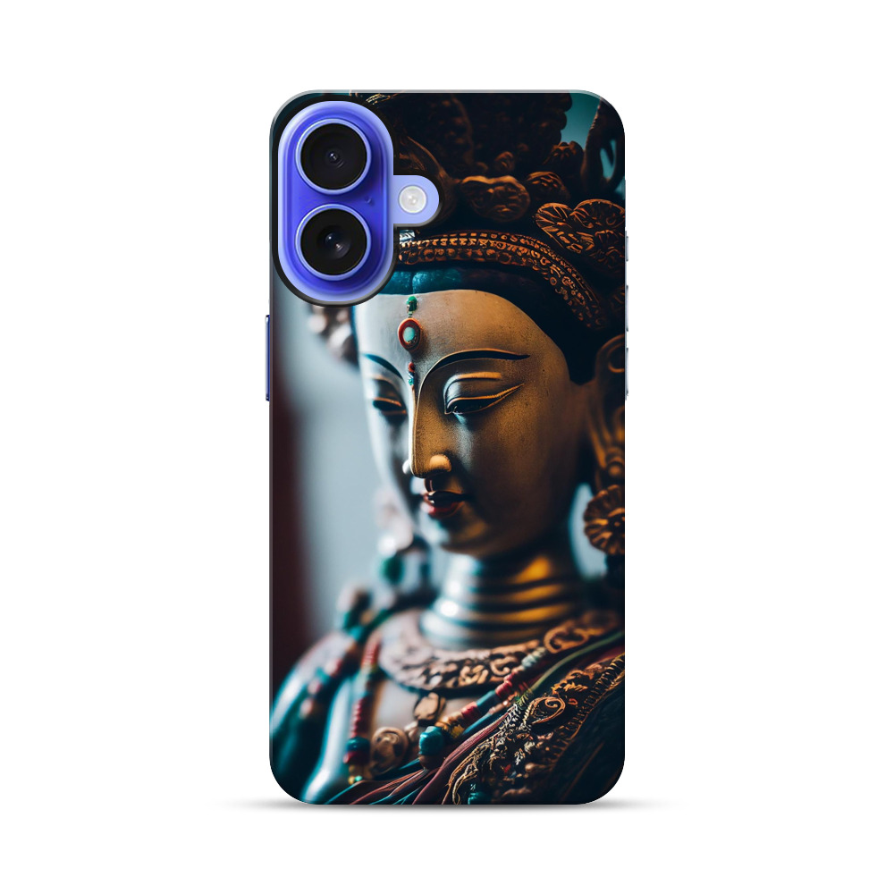 仏像のアップ顔 iPhone 17オリジナル耐衝撃ケース