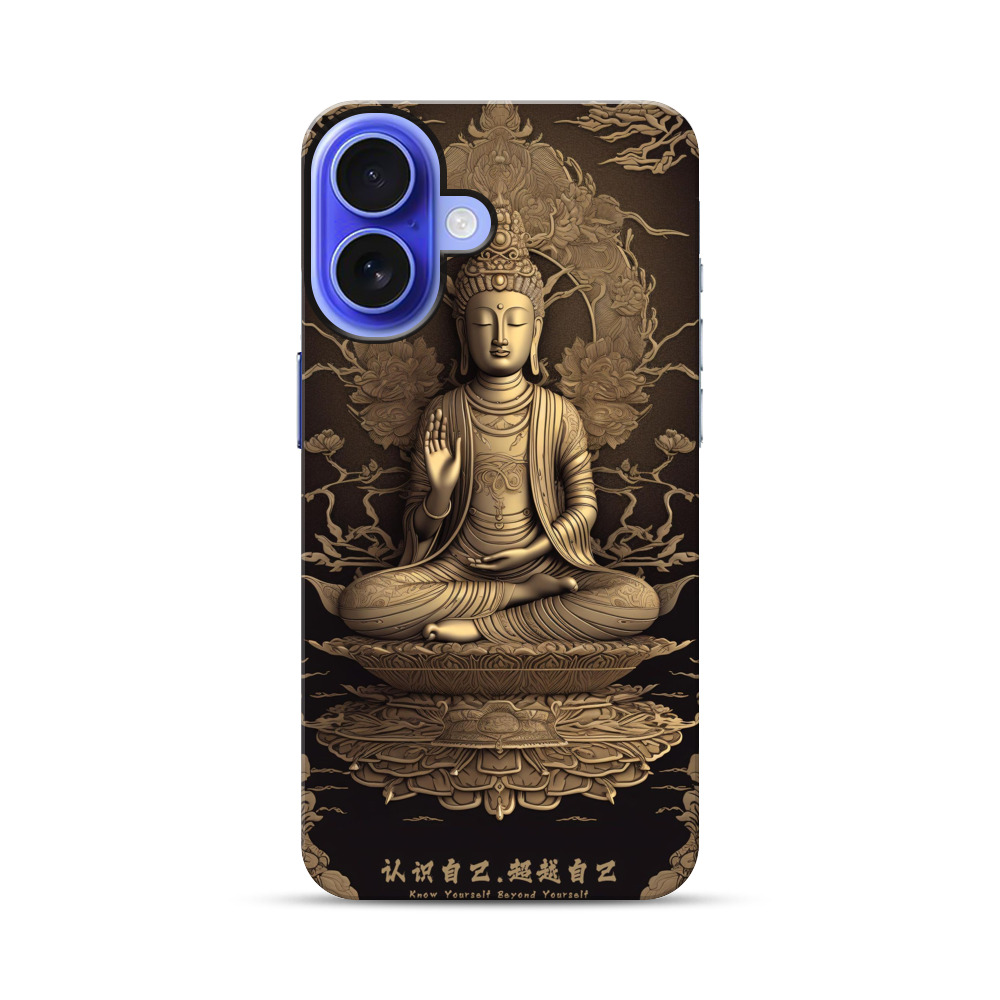 仏像と蓮の花 iPhone 17オリジナル耐衝撃ケース