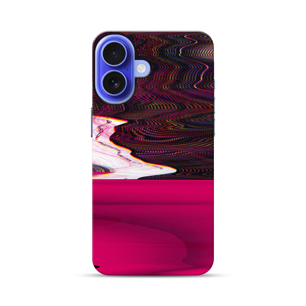 抽象的なグリッチアート iPhone 17オリジナル耐衝撃ケース