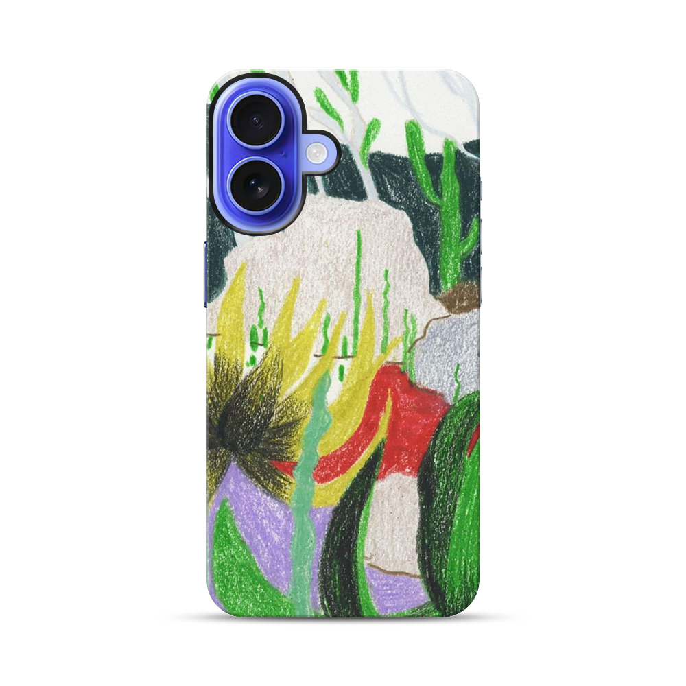 抽象的な植物の風景 iPhone 17オリジナル耐衝撃ケース