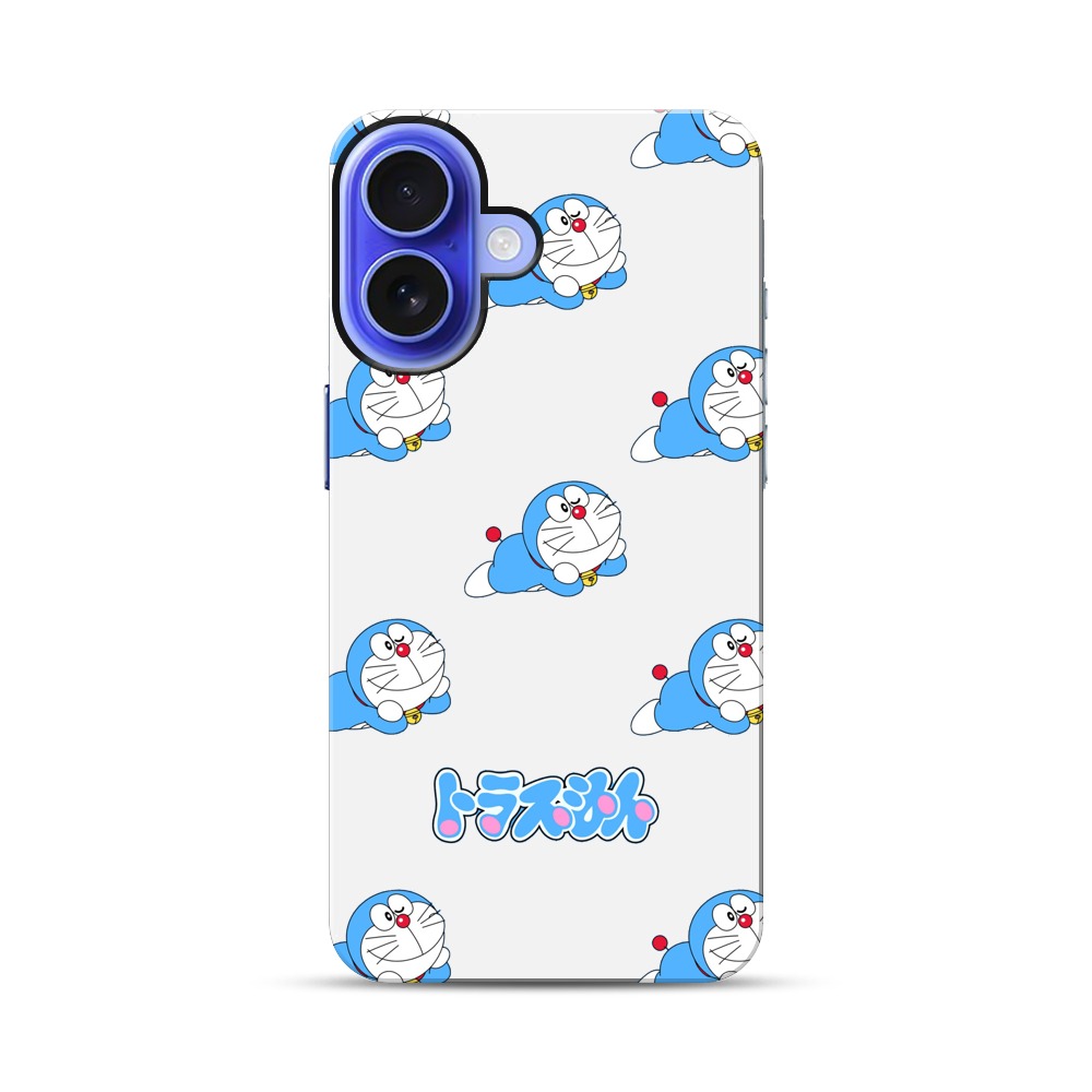ドラえもんの繰り返し柄 iPhone 17オリジナル耐衝撃ケース