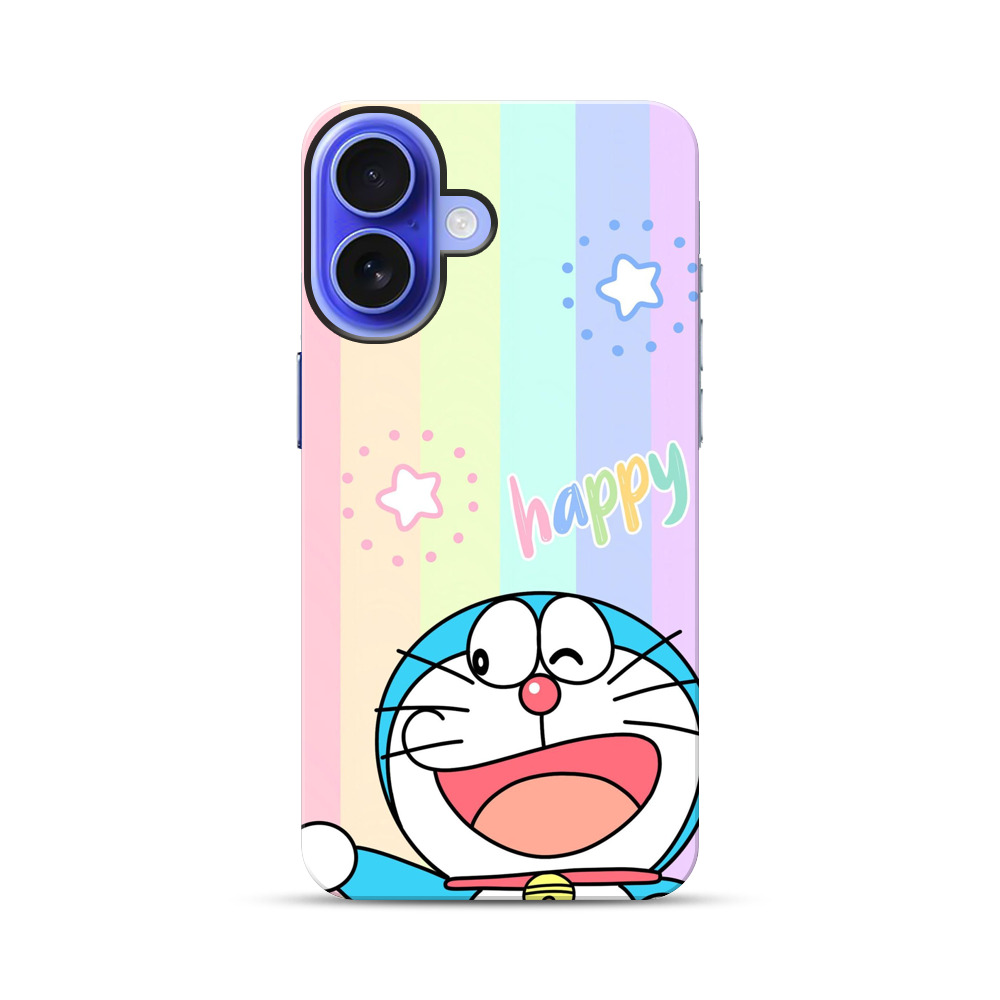 ドラえもんと虹色ハッピー iPhone 17オリジナル耐衝撃ケース