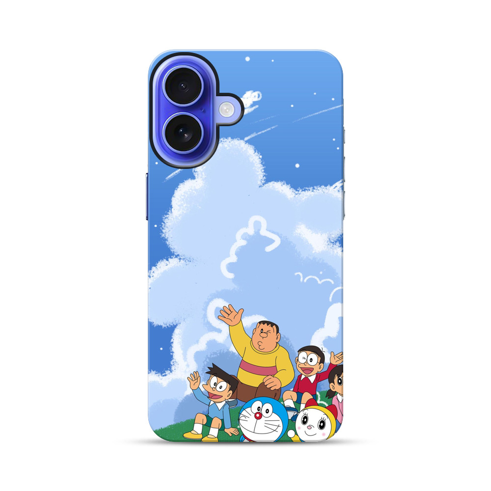 ジャイアンとのび太の雲空 iPhone 17オリジナル耐衝撃ケース