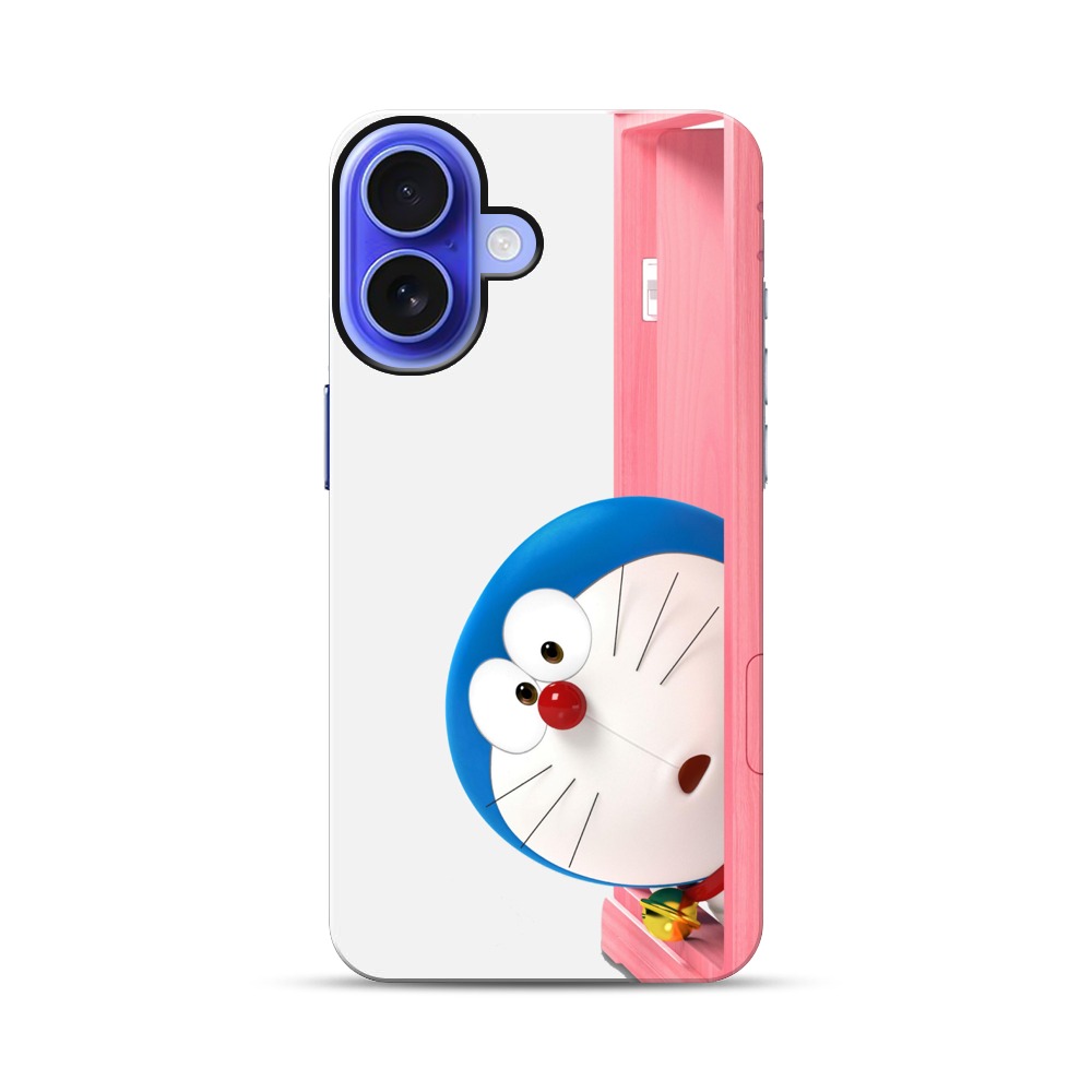 ドラえもん顔のぞき iPhone 17オリジナル耐衝撃ケース