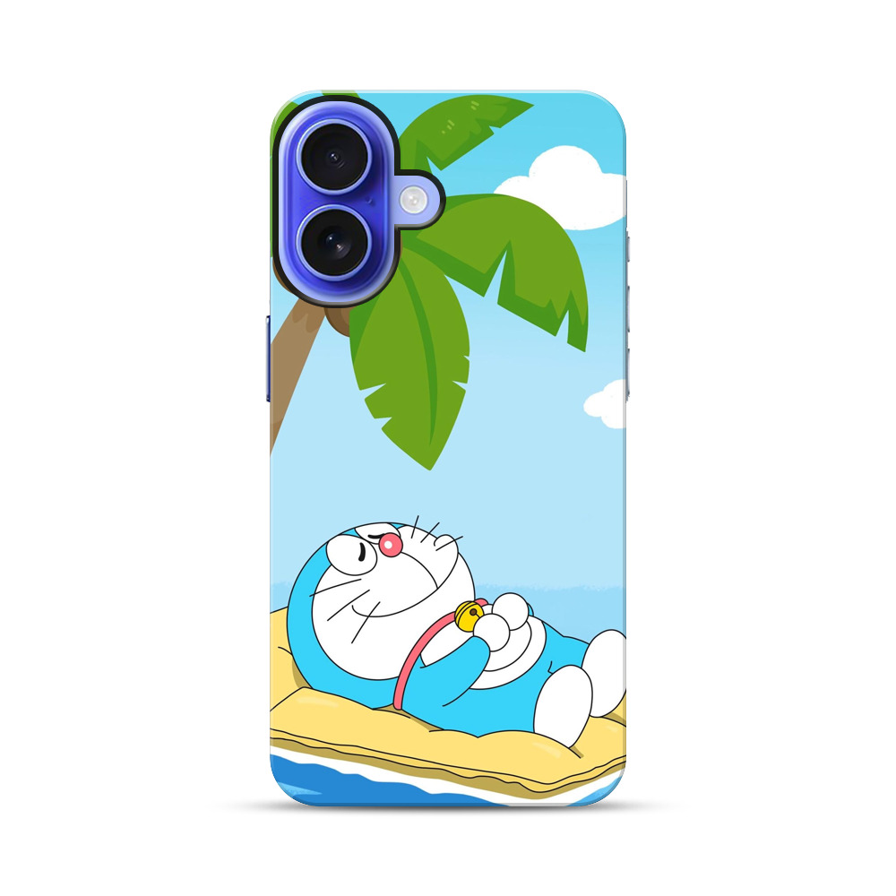 ヤシの木とドラえもん iPhone 17オリジナル耐衝撃ケース