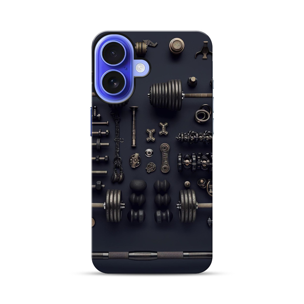 ダンベルとバーベルパーツ iPhone 17オリジナル耐衝撃ケース