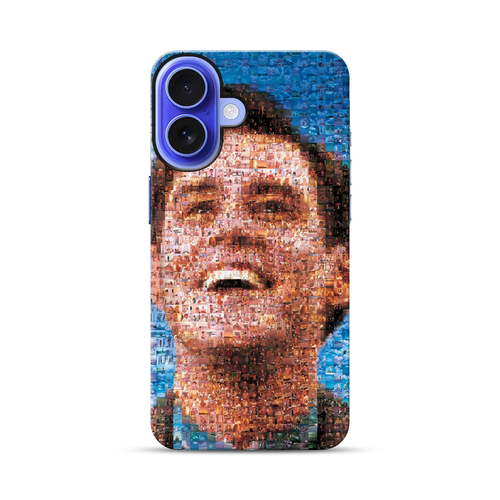 笑顔のモザイクポートレート iPhone 17オリジナル耐衝撃ケース