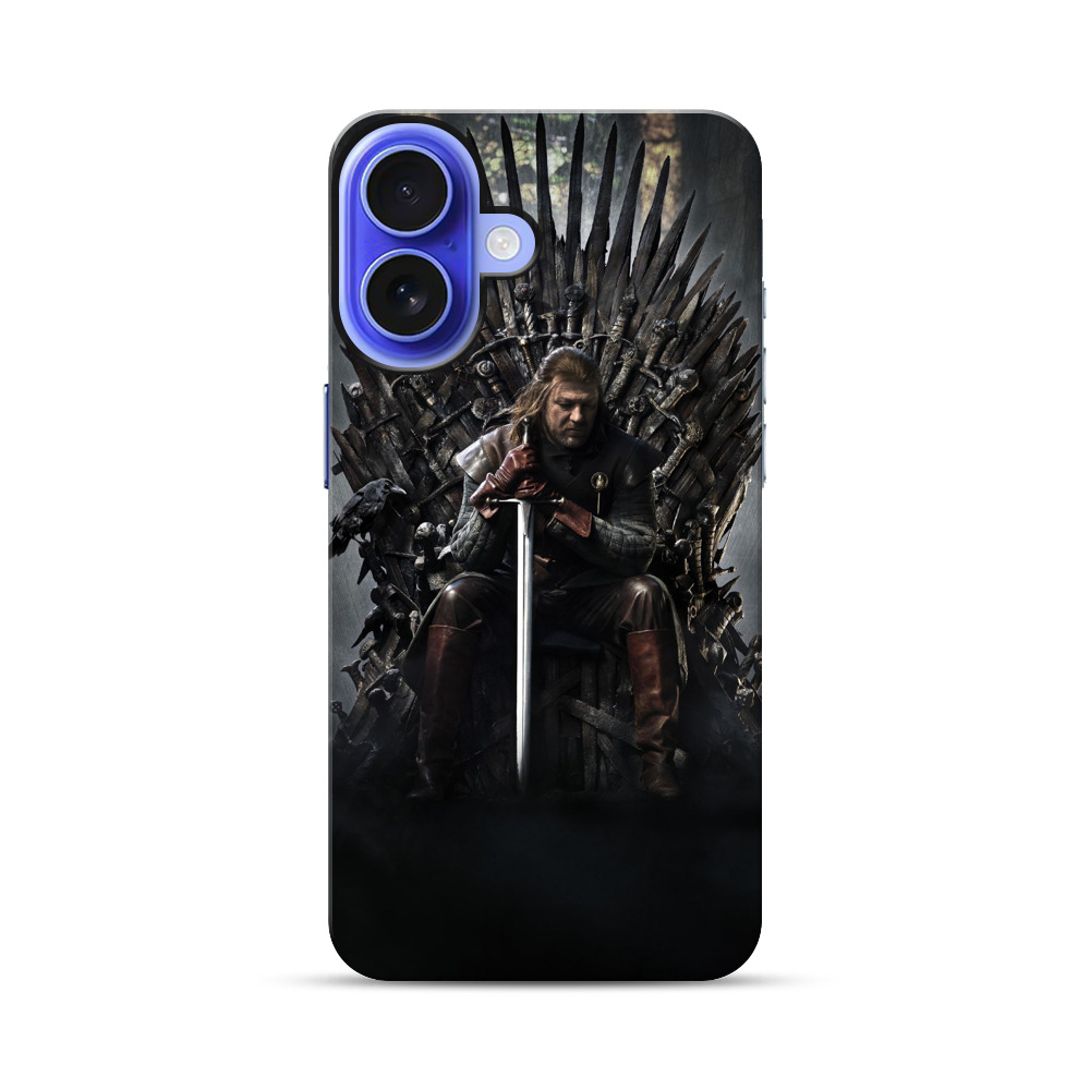 アイアン・スローンに座る男の肖像 iPhone 17オリジナル耐衝撃ケース