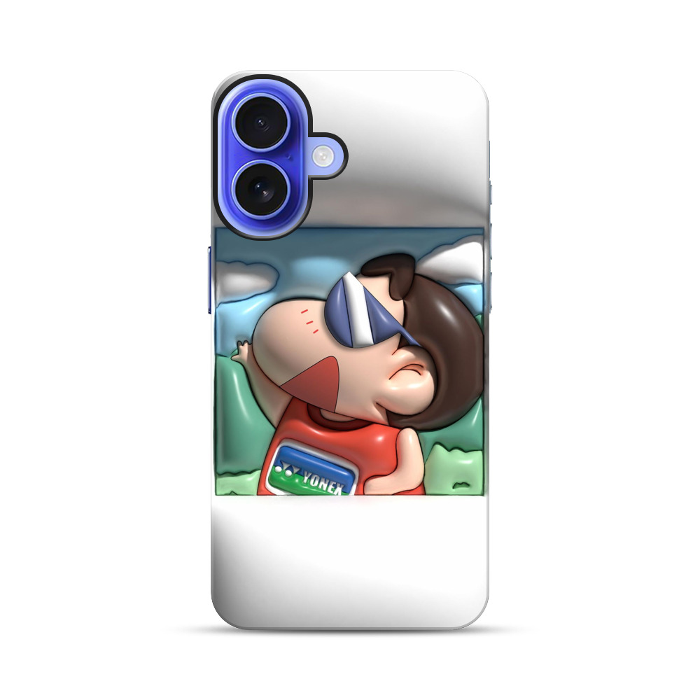 元気なサングラス男子 iPhone 17オリジナル耐衝撃ケース