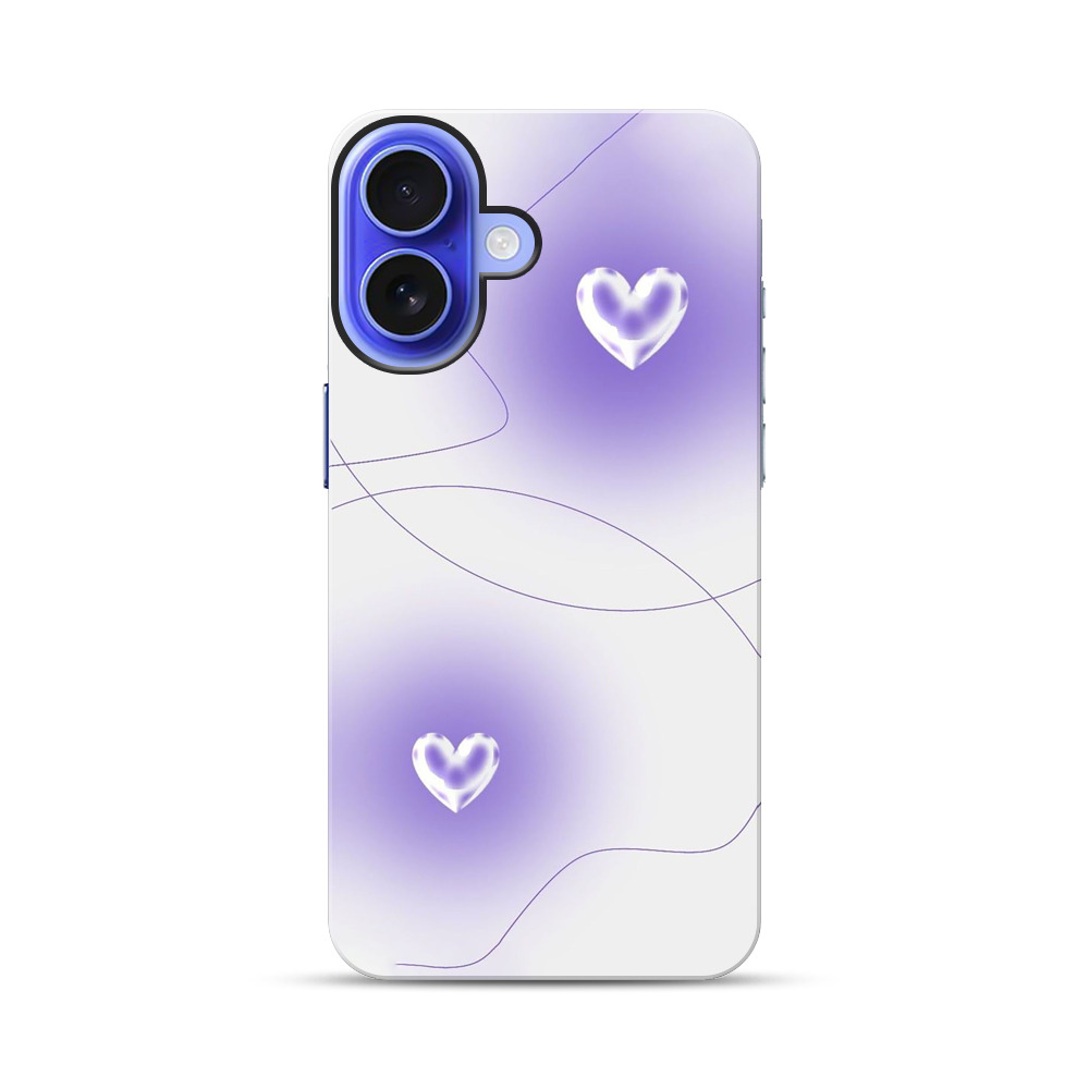 ハートと線のデザイン iPhone 17オリジナル耐衝撃ケース