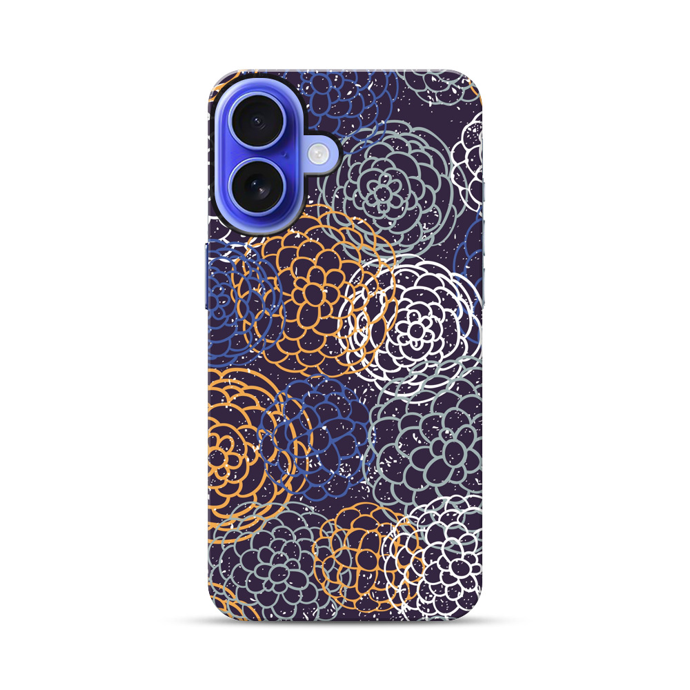 花の模様 iPhone 17オリジナル耐衝撃ケース