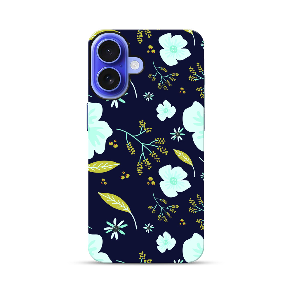 花のパターン iPhone 17オリジナル耐衝撃ケース