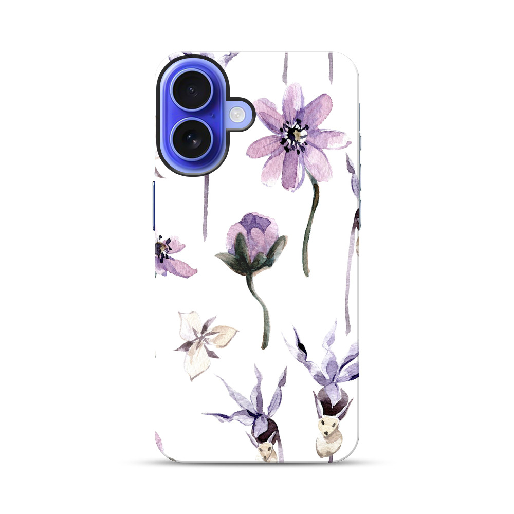 花のパターン iPhone 17オリジナル耐衝撃ケース