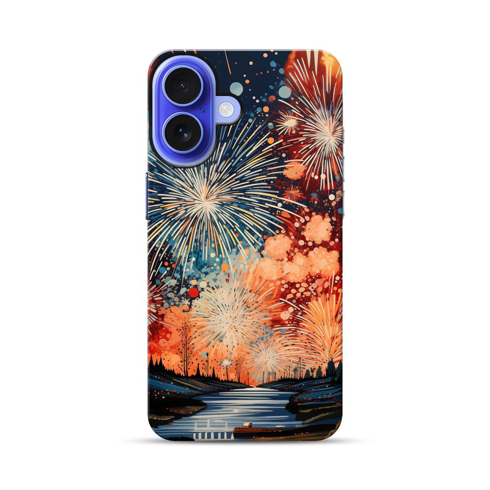 夜空の花火 iPhone 17オリジナル耐衝撃ケース