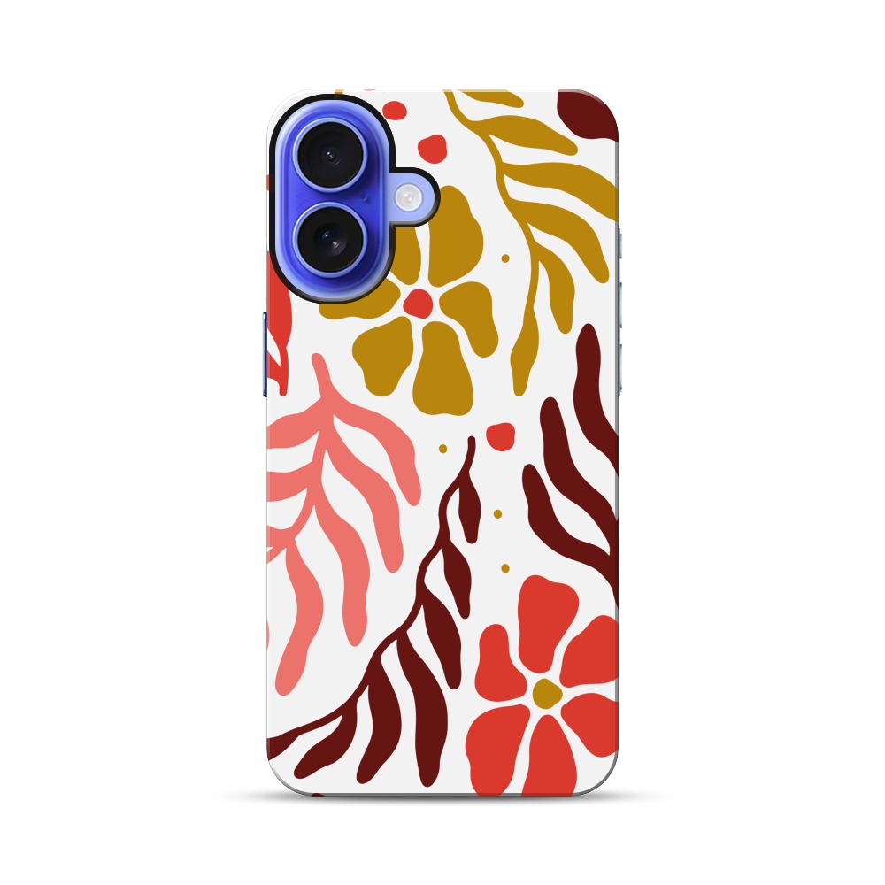 花柄デザイン iPhone 17オリジナル耐衝撃ケース