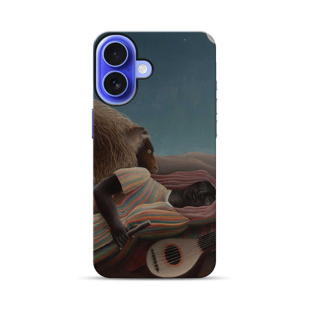 羊と寝ている女性 iPhone 17オリジナル耐衝撃ケース