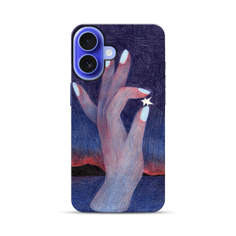 星をつまむ手のイラスト iPhone 17オリジナル耐衝撃ケース