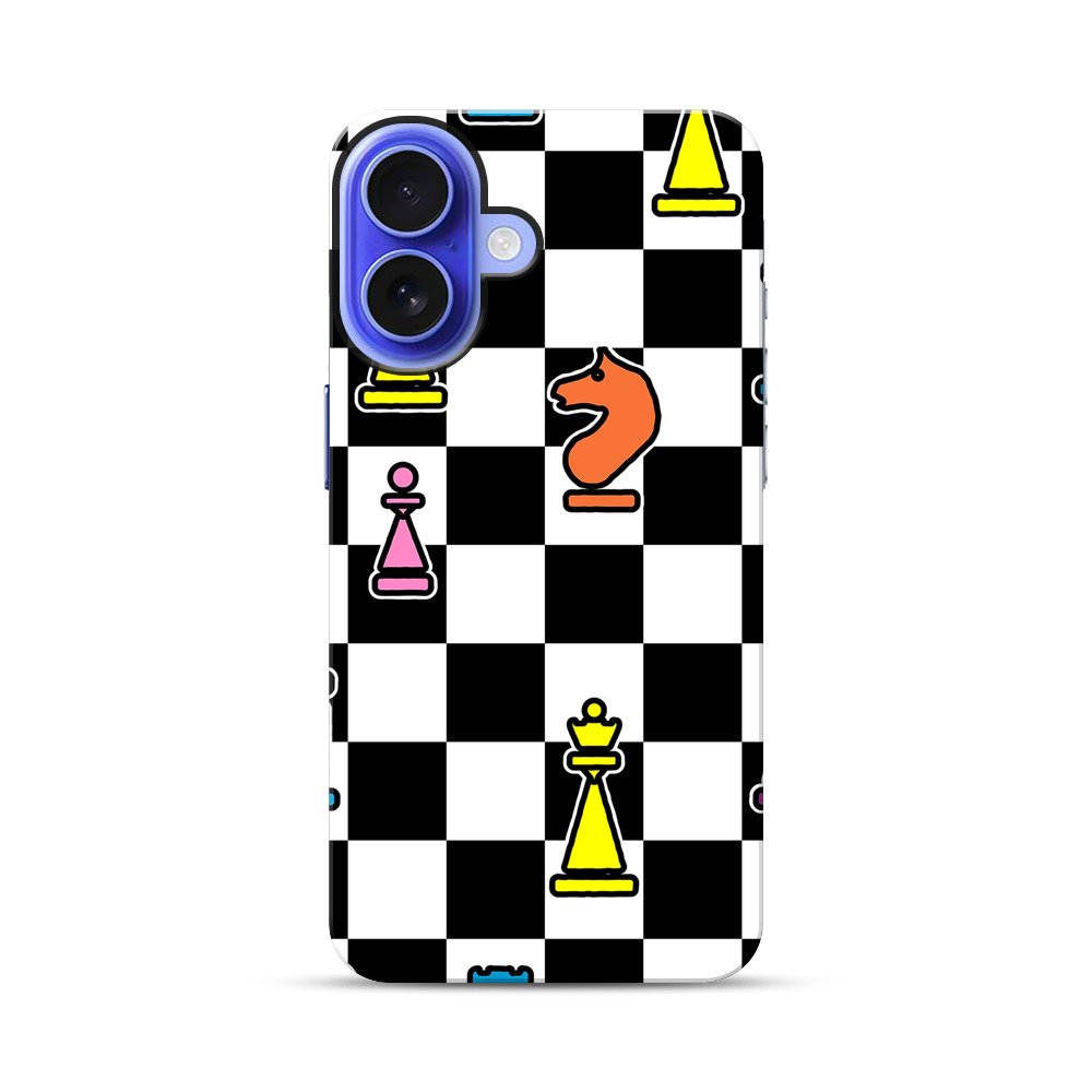 カラフルなチェスの駒 checkerboard-doodle カラフルなチェスの駒 checkerboard-doodle