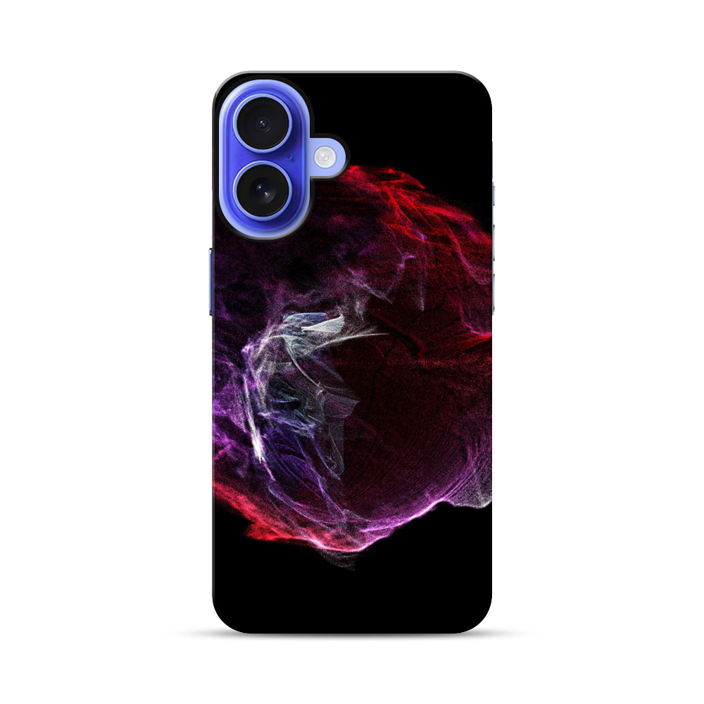 カラフルな抽象的な煙のアート iPhone 17オリジナル耐衝撃ケース