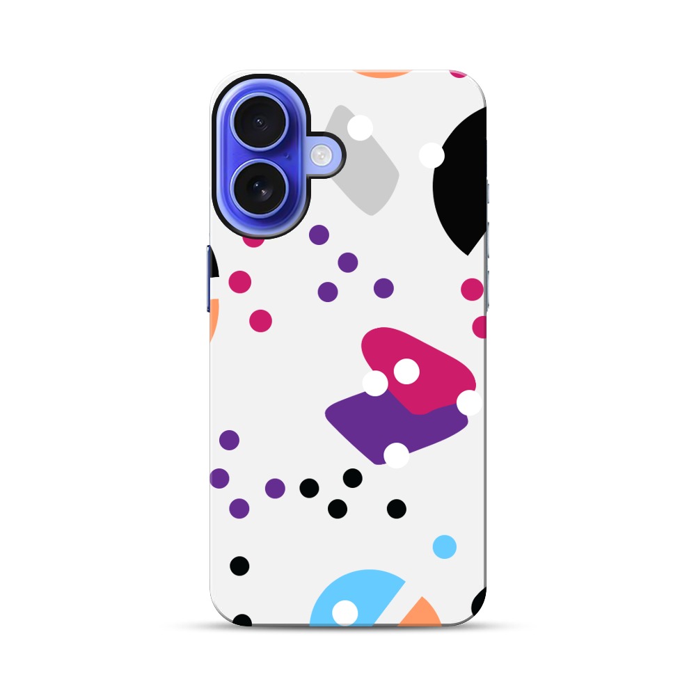 カラフルなパターン iPhone 17オリジナル耐衝撃ケース