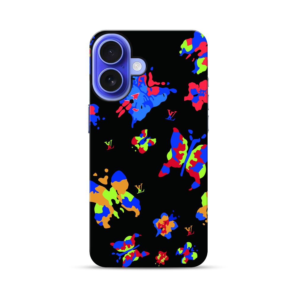 カラフルな蝶と花の抽象画 louis-vuitton-butterfly カラフルな蝶と花の抽象画 louis-vuitton-butterfly