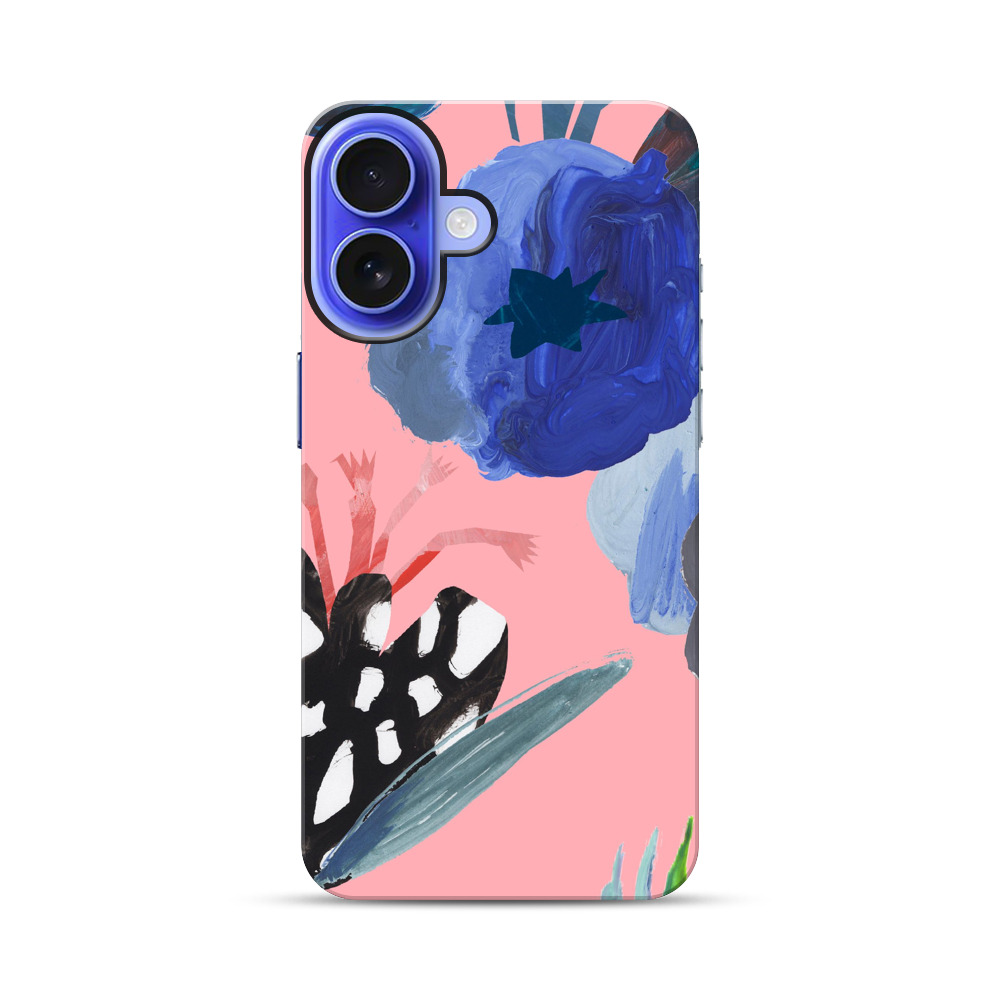 カラフルな抽象的な花 iPhone 17オリジナル耐衝撃ケース