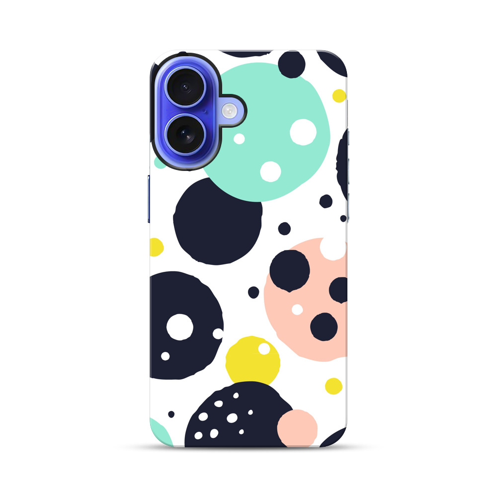 カラフルなドットパターン iPhone 17オリジナル耐衝撃ケース