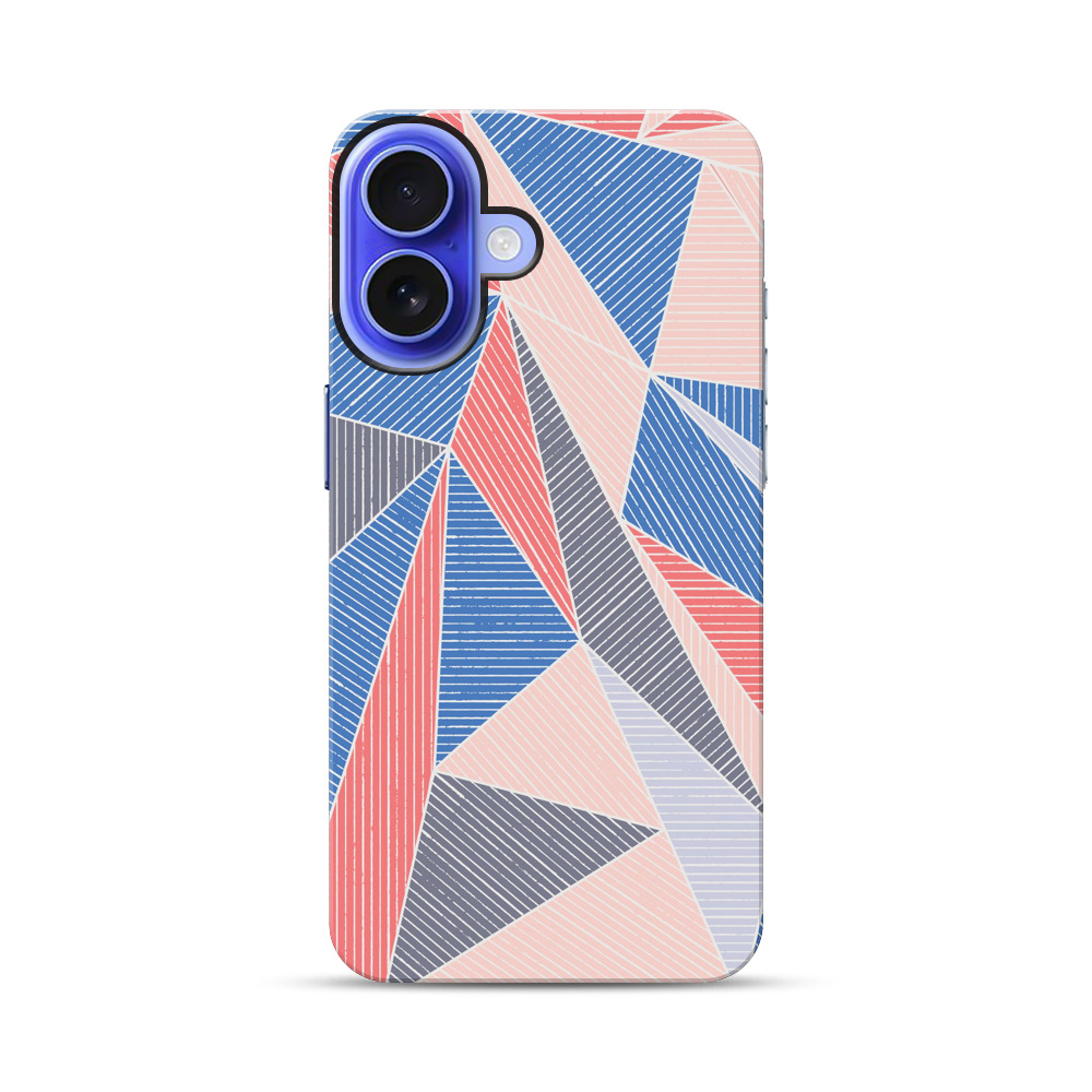 カラフルな幾何学模様 iPhone 17オリジナル耐衝撃ケース