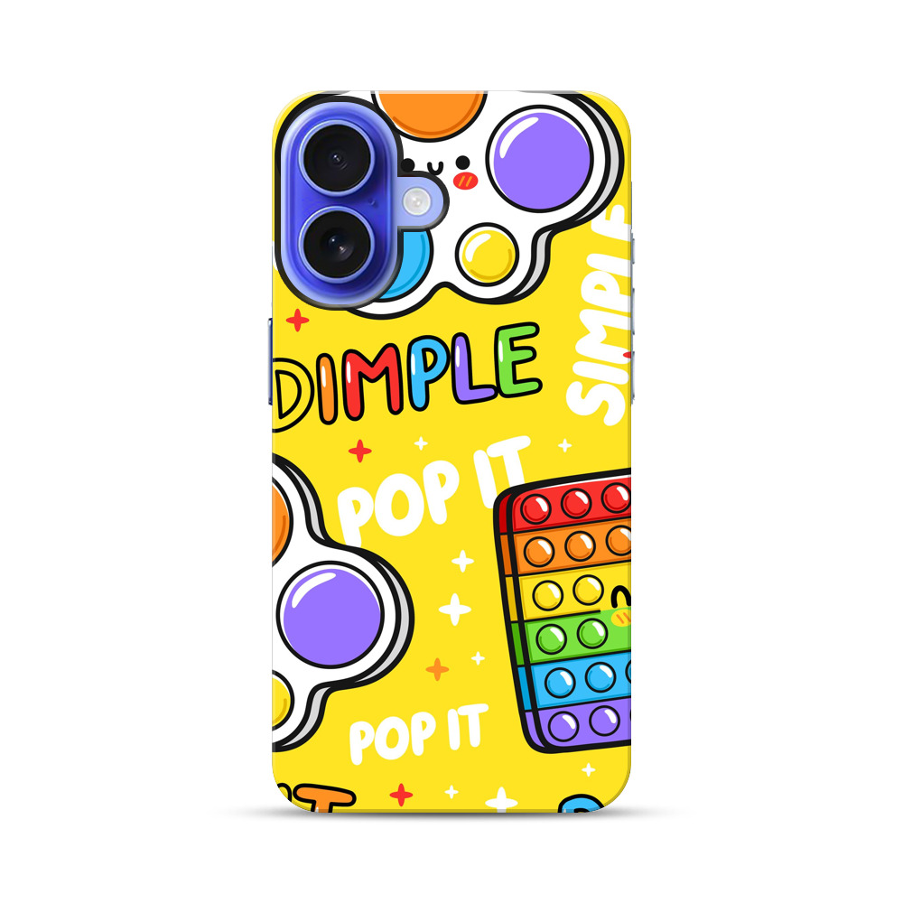 カラフルなポップイットおもちゃ iPhone 17オリジナル耐衝撃ケース