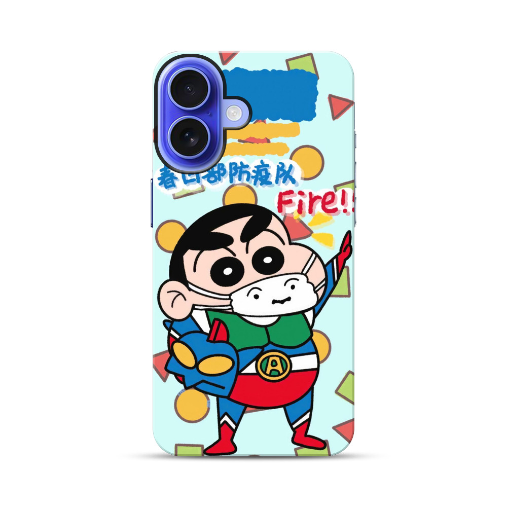 春日部防疫隊のしんちゃん iPhone 17オリジナル耐衝撃ケース