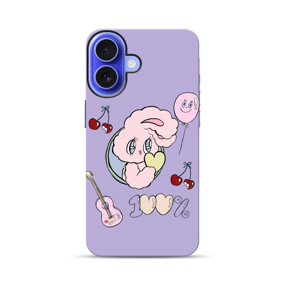 かわいいバニーのイラスト iPhone 17オリジナル耐衝撃ケース