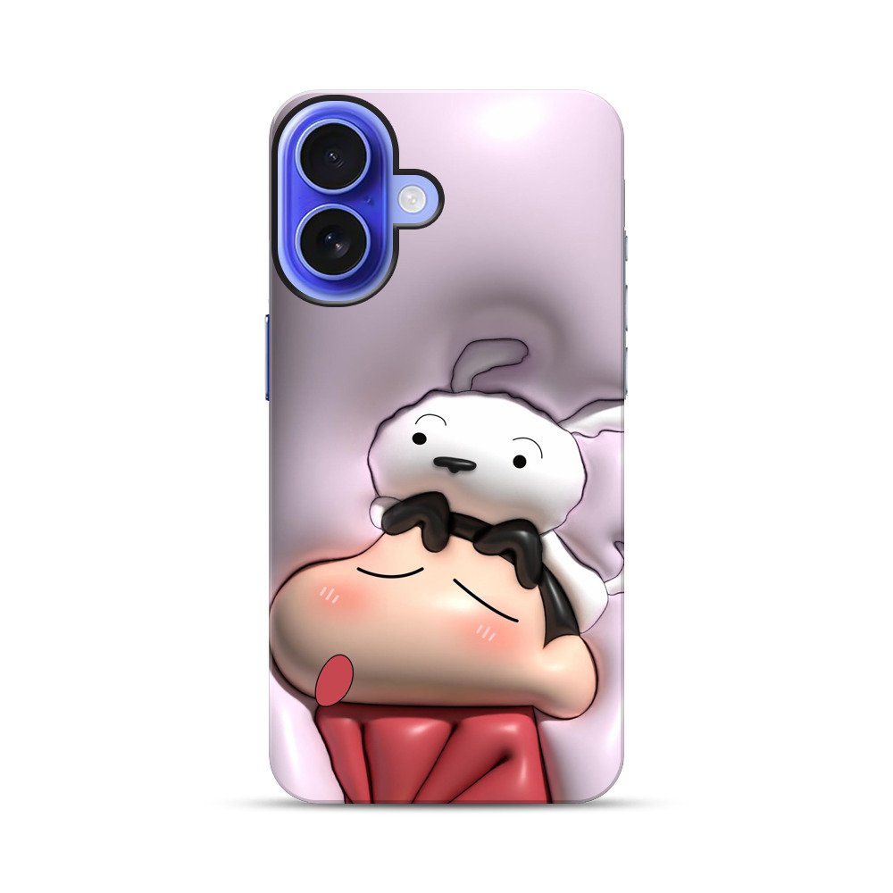 犬とキャラクターの癒し iPhone 17オリジナル耐衝撃ケース