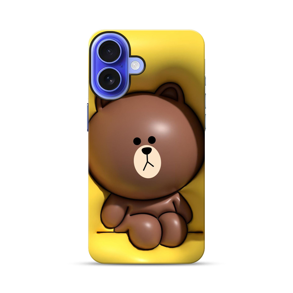 かわいいクマ iPhone 17オリジナル耐衝撃ケース