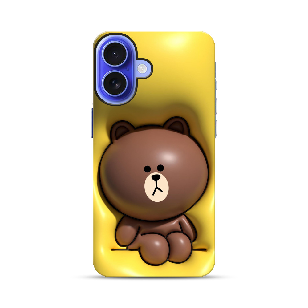 かわいいクマのイラスト iPhone 17オリジナル耐衝撃ケース