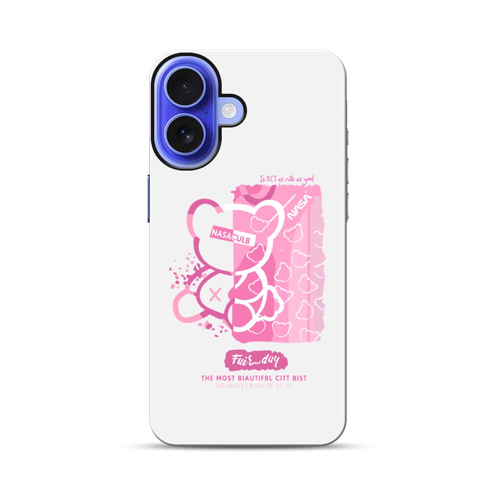 かわいいクマのイラスト iPhone 17オリジナル耐衝撃ケース