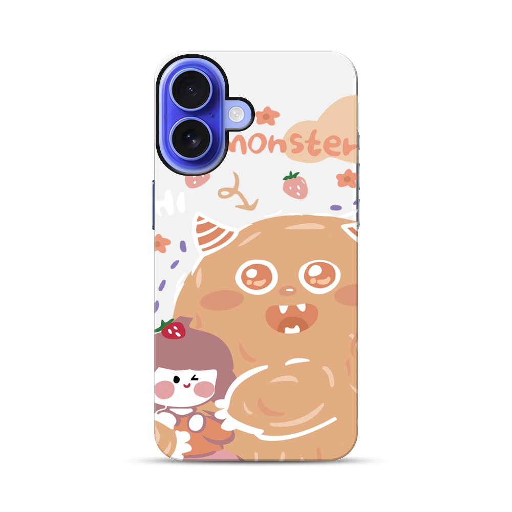 かわいいモンスターと女の子 iPhone 17オリジナル耐衝撃ケース