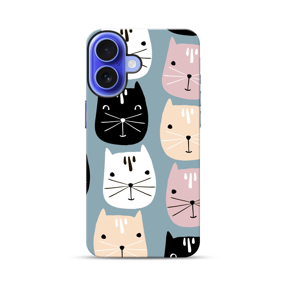かわいい猫のパターン iPhone 17オリジナル耐衝撃ケース