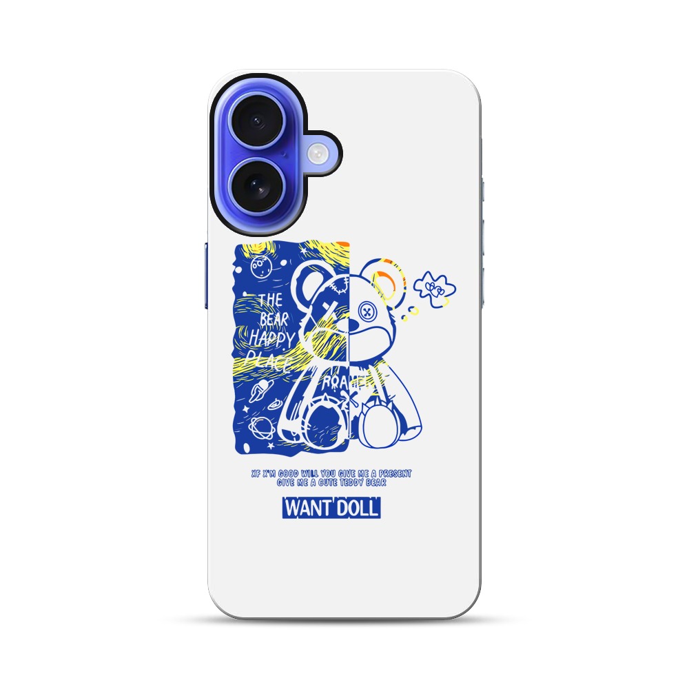 かわいいテディベア iPhone 17オリジナル耐衝撃ケース