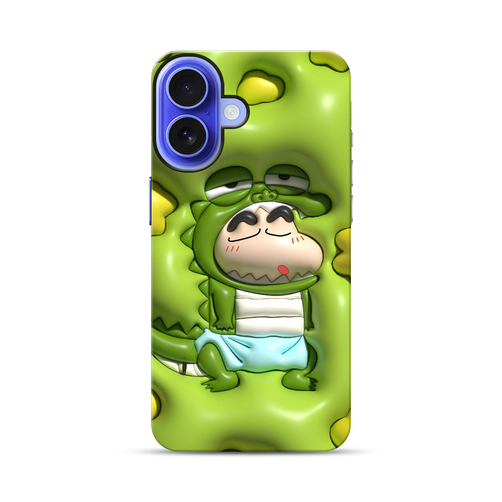 かわいいワニ着ぐるみ iPhone 17オリジナル耐衝撃ケース