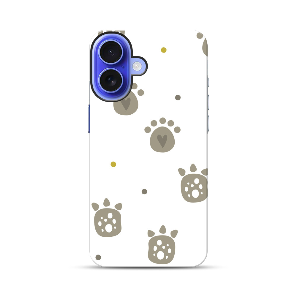 かわいい足跡 iPhone 17オリジナル耐衝撃ケース