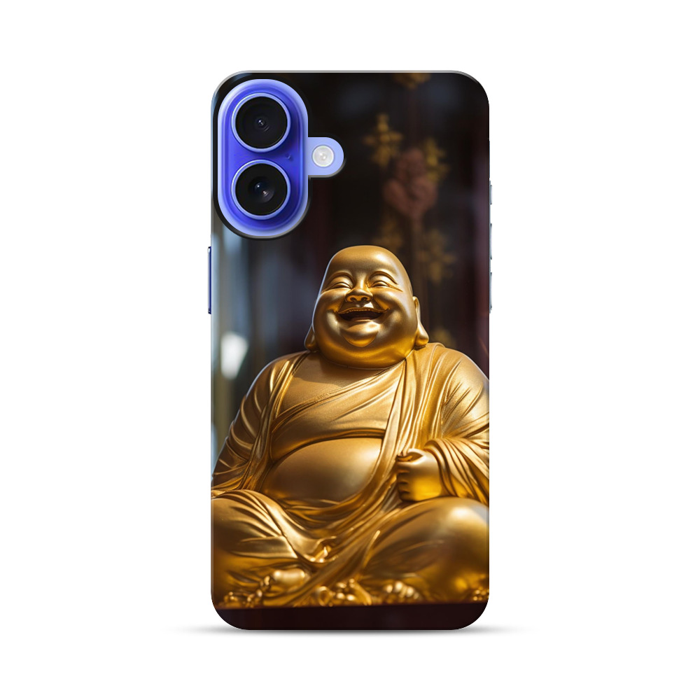 黄金色の笑う仏像 iPhone 17オリジナル耐衝撃ケース