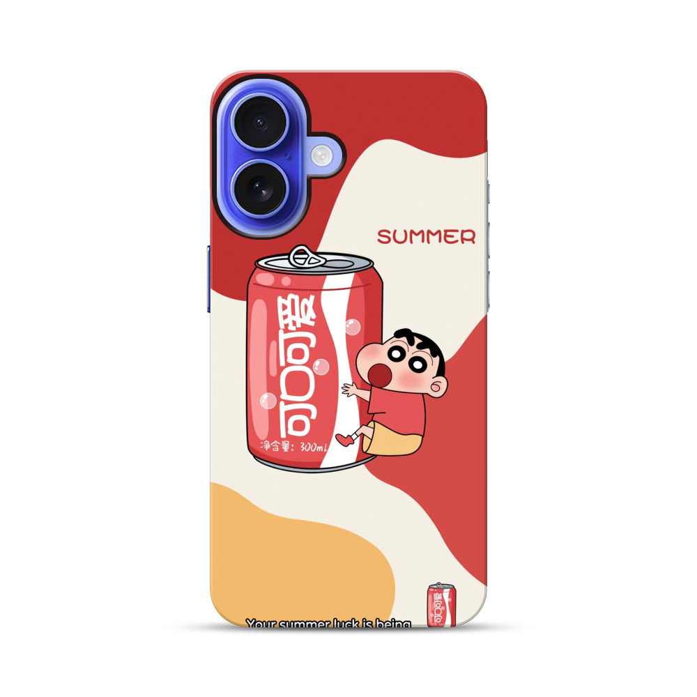 しんちゃんとコーラ缶 iPhone 17オリジナル耐衝撃ケース